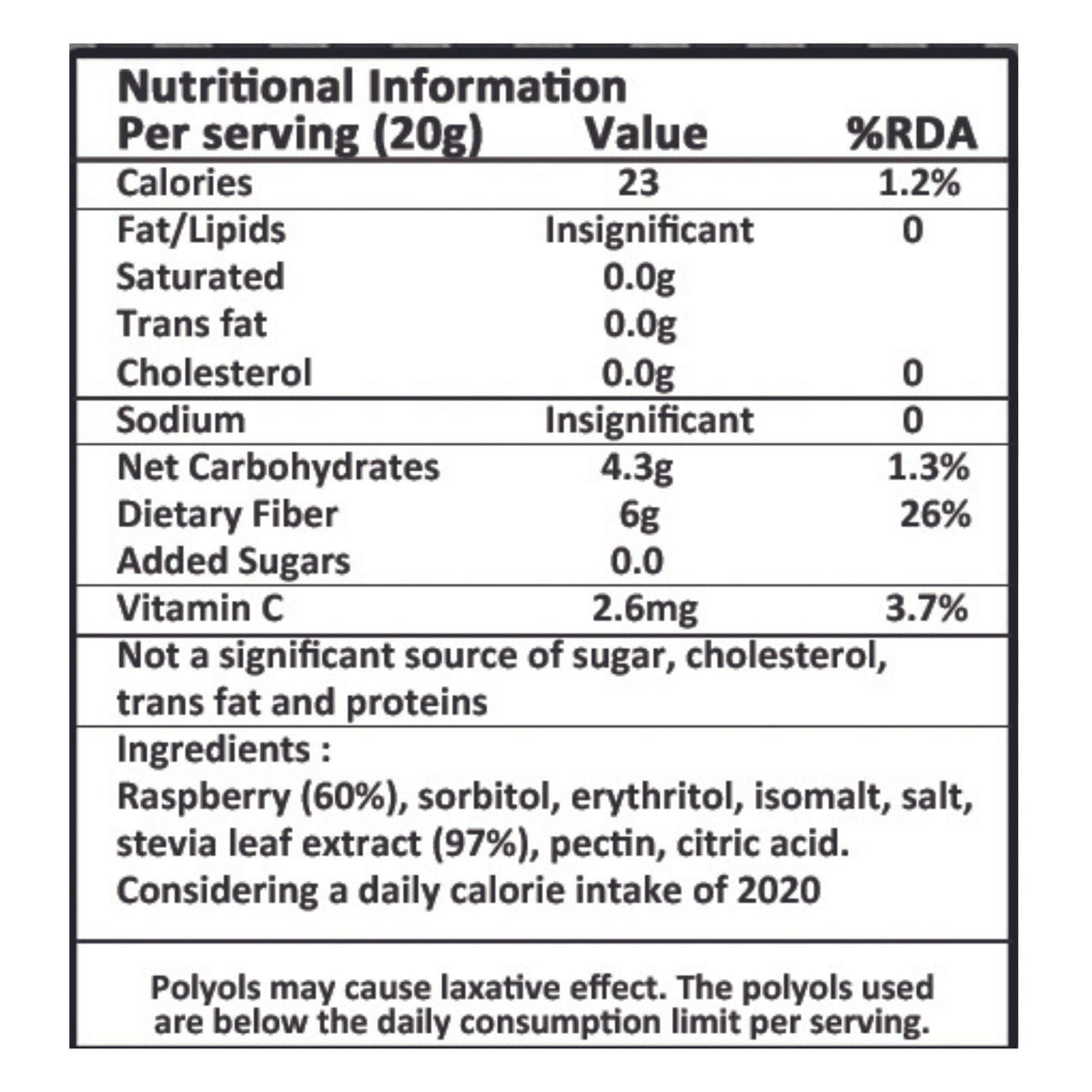 Vistevia Sugar Free Raspberry & Strawberry Jam, Diabetic and Keto Friendly - Sweetened Naturally with Stevia, More Than 60% Whole Berry Content - Tastes Delicious - Pack of 2 (220*2 GM)