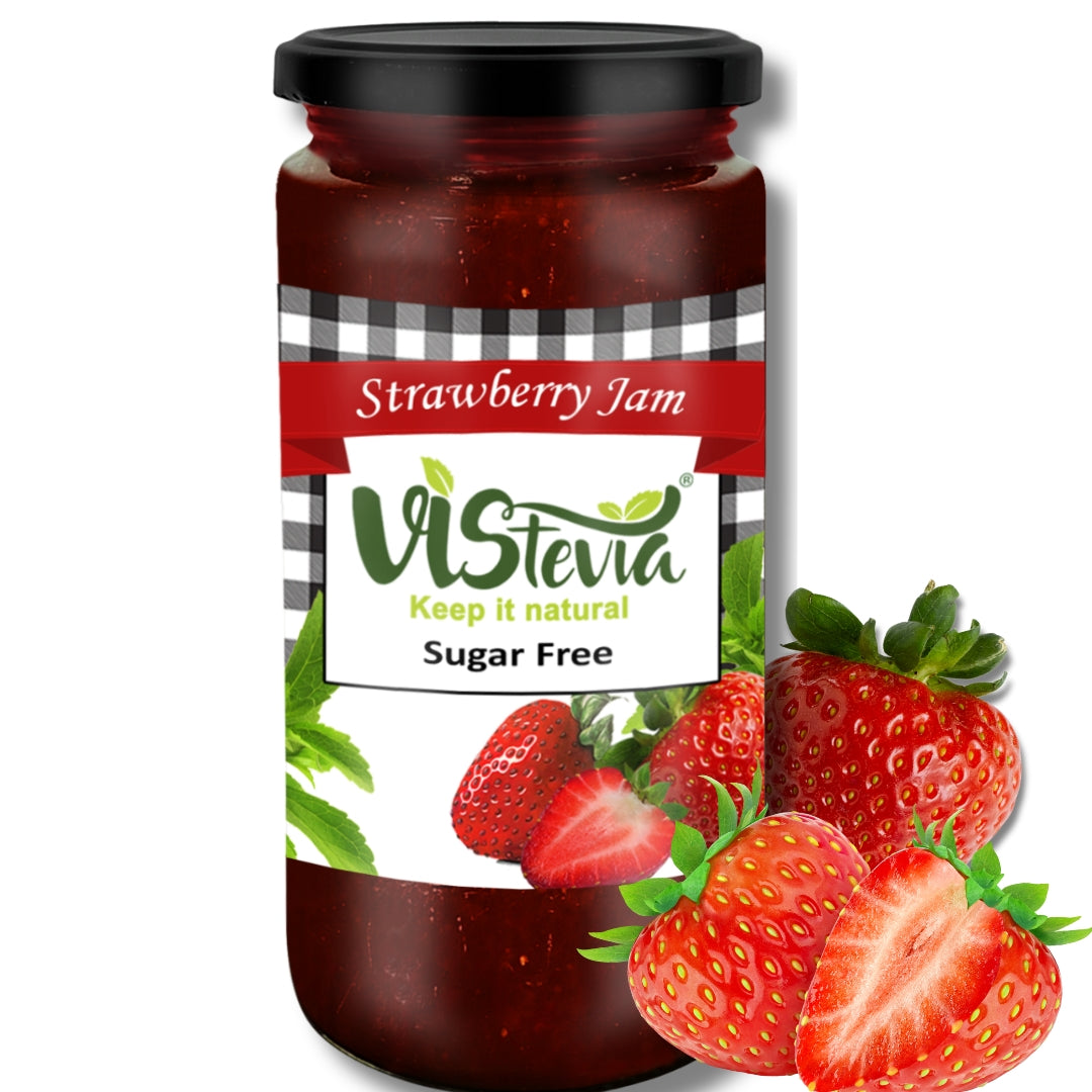 Sugar-Free Stevia Strawberry Jam – 400gm