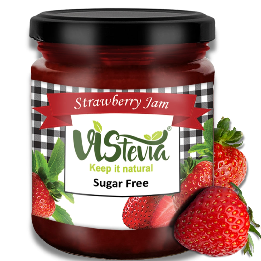 Sugar-Free Stevia Strawberry Jam – 220gm