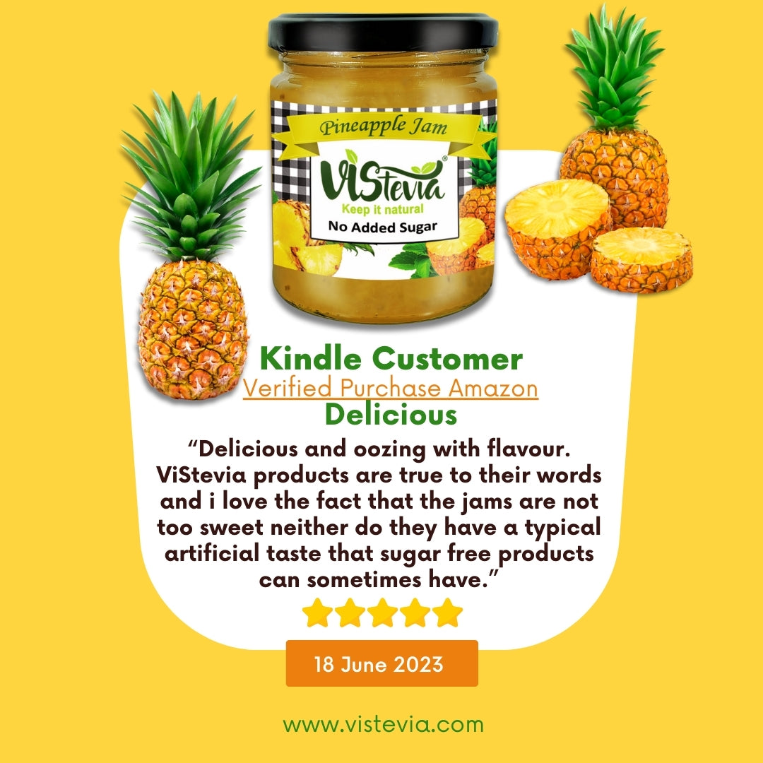 Sugar-Free Stevia Pineapple Jam - 220gm