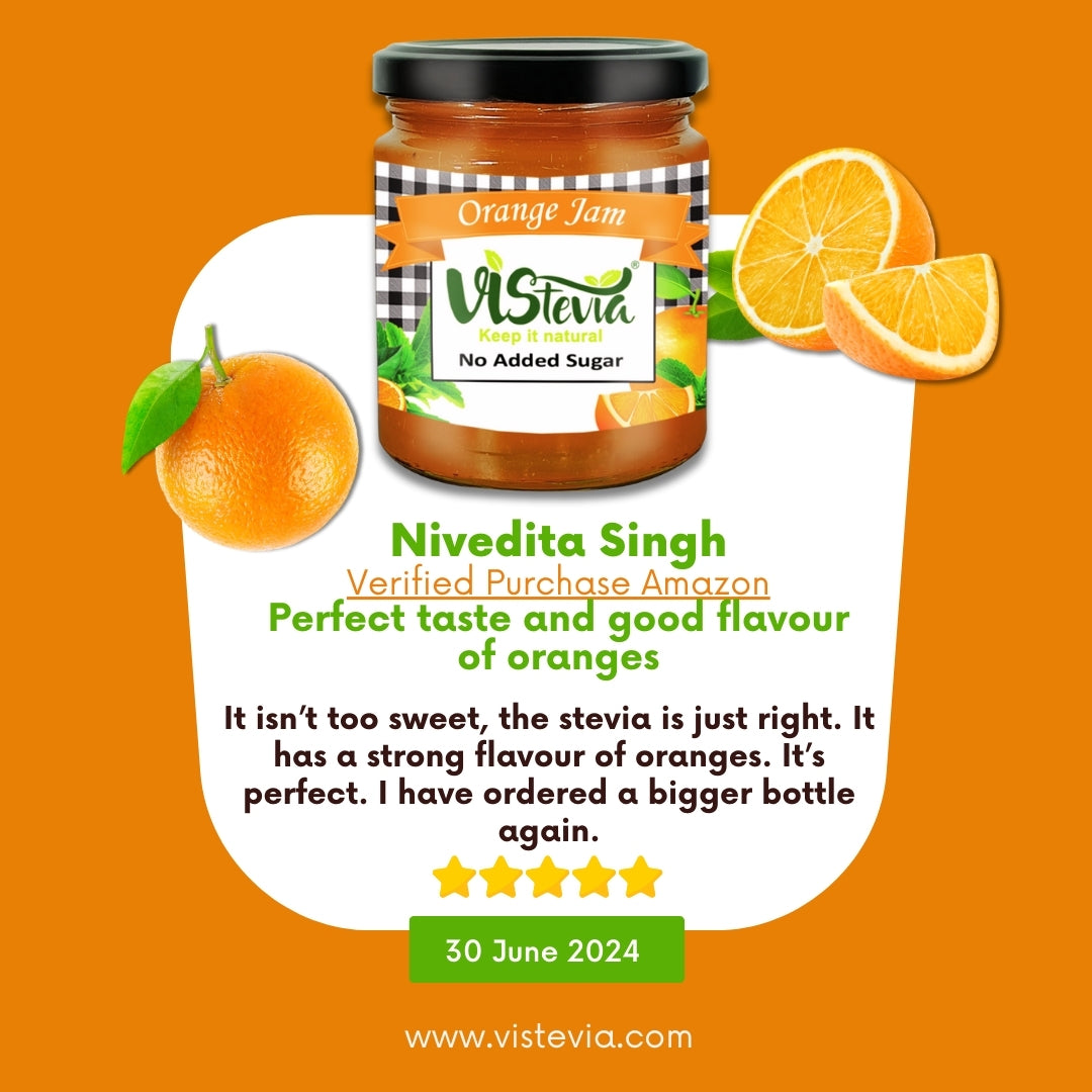 Sugar-Free Stevia Orange Jam – 220gm